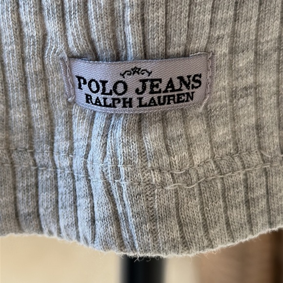 Ralph Lauren Polo Jeans Ribbed Tee with Pocket on Sleeve - Picture 6 of 13
